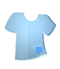 Acrylglasplatte in Shirt-Form konturgefräst <br>einseitig 4/0-farbig bedruckt