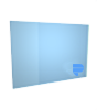 Acrylglasplatte mit freier Größe (rechteckig) <br>einseitig 4/0-farbig bedruckt