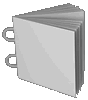 Broschüre mit Ringösen, Endformat Quadrat 9,8 cm x 9,8 cm, 60-seitig