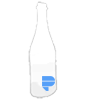 Hochwertige Kühlschrank-Magnetfolie in Flasche-Form <br>einseitig 4/0-farbig bedruckt
