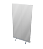 Mobiles Niesschutz Roll-Up transparent 85 x 200 cm, unbedruckt