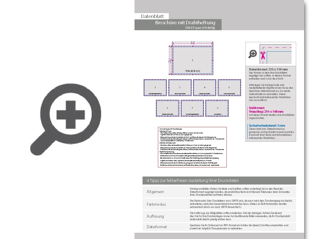 Product Bild brosch__re_mit_drahtheftung__endformat_din_a5_quer__80-seitig