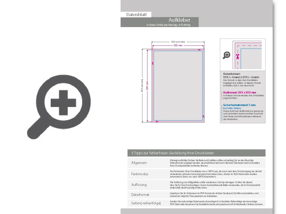Product Bild aufkleber_auf_dokumentenfolie_4_0_farbig_bedruckt_mit_freier_gr____e_(rechteckig)