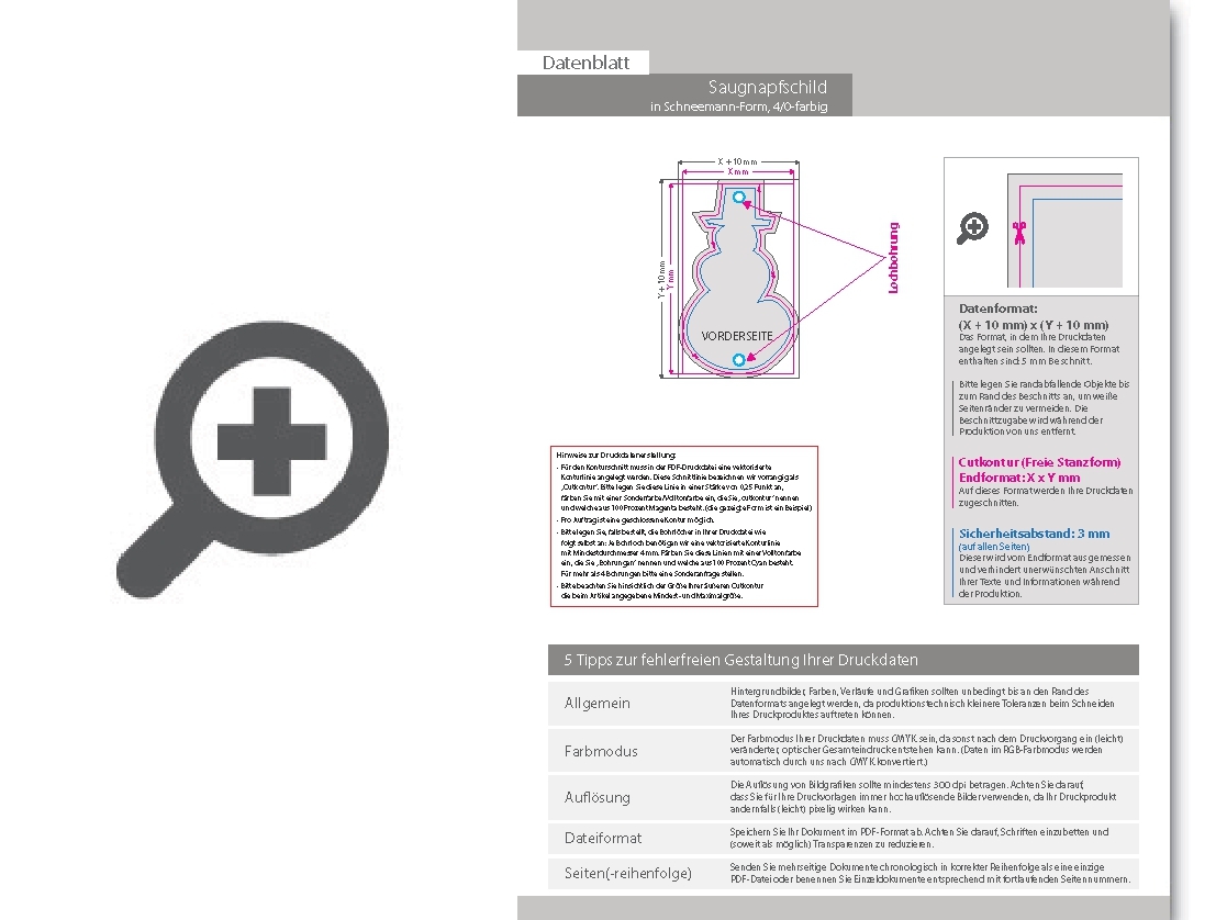 Product Bild saugnapfschild_in_schneemann-form_konturgefr__st___einseitig_4_0-farbig_bedruckt