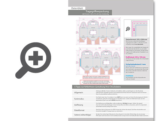 Product Bild tragegriffverpackung_(10_cm_x_7_cm_x_6_5_cm)_beidseitig_bedruckt_4_4-farbig_mit_geklebtem_fenster